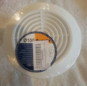 Circle Air Vent Grille 100mm 4" with Shutter Fly Screen Mesh Duct Cover - Picture 1 of 1