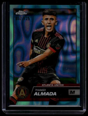 2023 Topps Chrome MLS #185 Thiago Almada Aqua Lava Refractor #/125 - Image 1 of 2