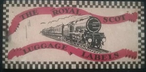 THE ROYAL SCOT LUGGAGE LABELS , SEND YOUR PARCELS BY LMS LEAFLET - Picture 1 of 12