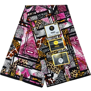 Afrikanischer Stoff Druck Rosa Ankara Meterware 100% Baumwolle Basteln Nähen Material - Bild 1 von 18