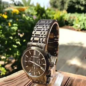 ⭐Burberry BU 1373 Men's Heritage Chronograph⭐ RRP £429 - Picture 1 of 12
