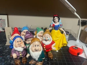 one set of cermaic snow white and the seven dwarves figures - Picture 1 of 1