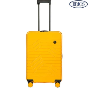 BRIC'S BY ULISSE yellow hardside spinner suitcase Trunk M 63cm / 25" - Picture 1 of 12