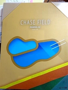 Arizona Diamondbacks Kunstdruck Ballpark Chase Field S. Preston minimalistisch - Bild 1 von 5
