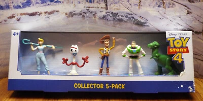  ИСТОРИЯ ИГРУШЕК 4 ФИГУРКИ Коллекционные 5 УПАКОВОК Bo Peep Forky Woody Buzz Rex Топперы для тортов - Изображение 1 из 4