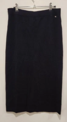 Sonia Rykiel NWT Women Cotton Midi Black Skirt Size Large Originally $385 - Image 1 of 4