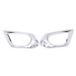 Chrome Front FogLamp FogLight Cover Trim For Subaru Forester 2013 2014 2015 - Picture 1 of 6