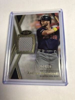 2020 Topps Tier One Andrew Benintendi Jersey #252/395 SP Relic - Image 1 of 2