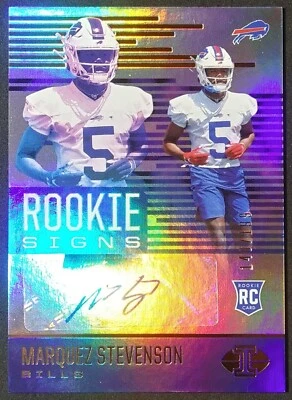2021 Panini Illusions Rookie Autograph /199 Signs #RS-MS Marquez Stevenson RC SP - Image 1 of 4