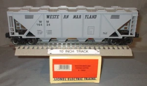 Lionel 16424 Western Maryland WM 4 Bay Covered Hopper w/ 12 Hatches O/027ga. '95 - Picture 1 of 9