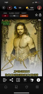DIGITAL Topps WWE Slam Money in the Bank 21 John Morrison Gold Signature 185cc - Picture 1 of 2