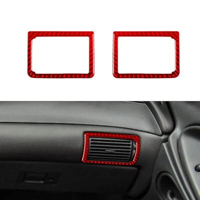 Panel de salida de ventilación de aire de fibra de carbono para Ford Mustang convertible 2001-2004 Foto 1 de 4