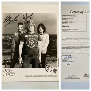 Goo Goo Dolls - All 3 Members - Signed Autograph 8x10 B&W Photo - JSA - FREE S&H - Picture 1 of 8