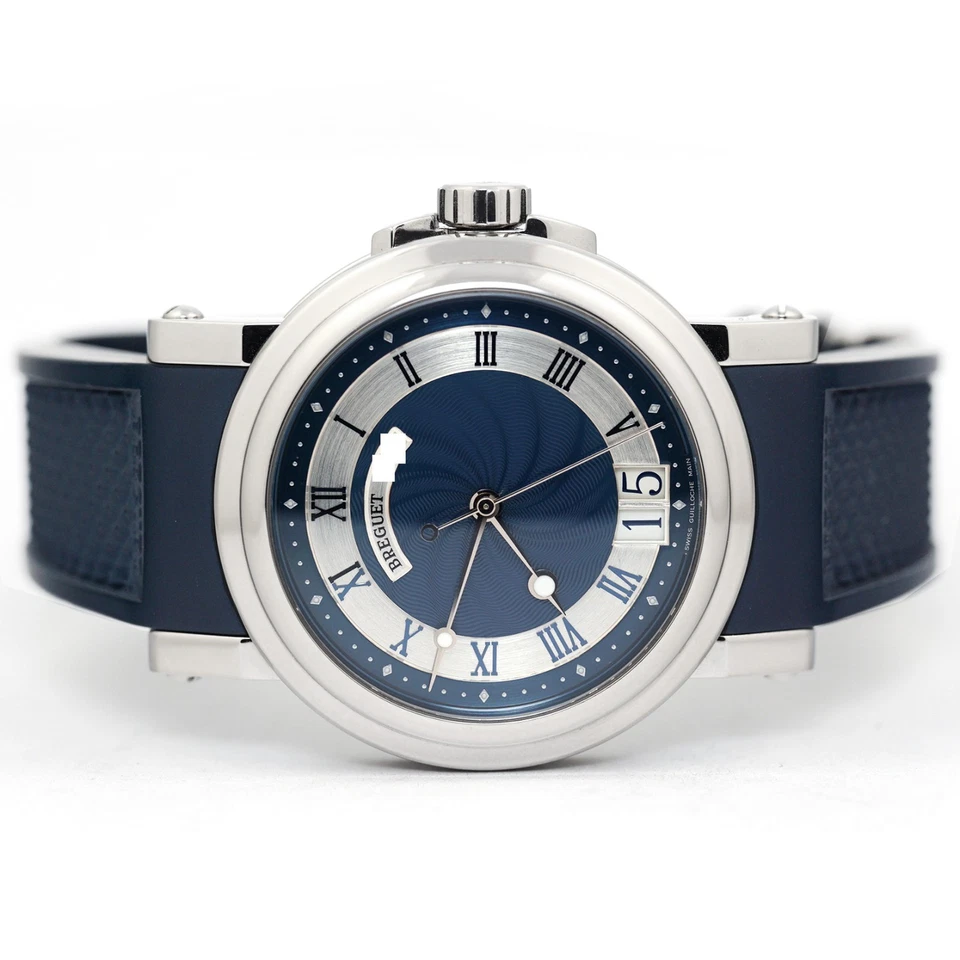 宝玑 Marine 自动 Big Date 手表 5817ST/Y2/5V8 蓝色 表盘 — 第 1/4 张图片