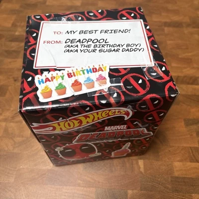 Hot Wheels Marvel Deadpool Happy Birthday Scooter 2021 sealed - Image 1 of 4