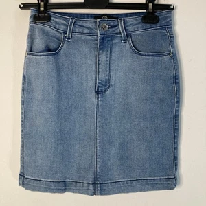 Missguided Women’s Denim Mini Skirt Blue UK 8 EUR 36 US 4 Cotton Blend Casual - Picture 1 of 8