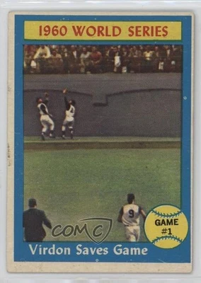 1961 Topps Serie Mundial Bill Virdon Roberto Clemente Mazeroski #306 Salón de la fama 12g7 Foto 1 de 3