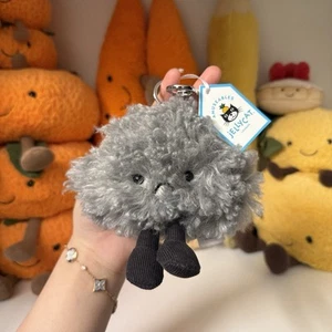 Jellycat Amuseables Storm Cloud Bag Charm BNWT Keychain Grumpy New 100% Real - Picture 1 of 4
