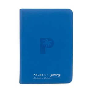 Palms off Gaming Collector's Series Top Loader Zip Binder Blue 216 Card Slots - Picture 1 of 2