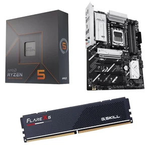 AMD Ryzen 5 7600X + ASUS B650E MAX GAMING WIFI ATX + G.Skill 16GB RAM DDR5-6000 - Picture 1 of 6