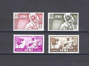 Ifni Stamps 1953 95/98 Pro Childhood Indigenous Musicians - Picture 1 of 1