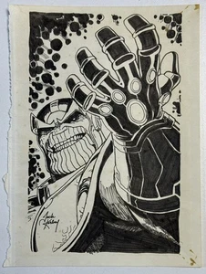 Jack Kirby (Handmade) Drawing On old Paper Signed & Stamped, Vtg Art - Picture 1 of 4