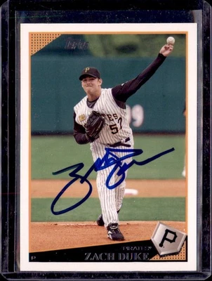 2008 Topps #303 Piratas Zach Duke automático/firmado en persona Foto 1 de 2