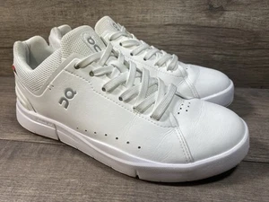 On Cloud The Roger Cloudtec scarpe sneakers in pelle bianca da donna taglia 7,5 - Foto 1 di 14