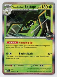 Team Rocket's Spidops - 020/182 - SV10: Destined Rivals Rare Holo NM - Picture 1 of 2