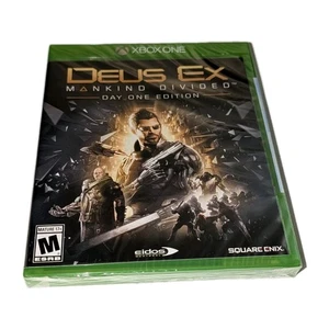 Deus Ex Mankind Divided Day One Edition XBOX One New Factory Sealed Video Game ^ - Picture 1 of 7