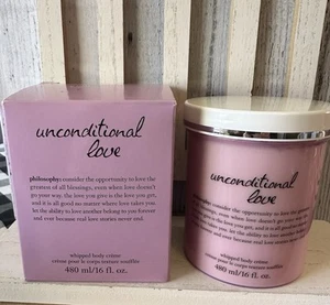 Philosophy Unconditional Love Whipped Body Creme Lotion 16oz/480mL W/ Box *read - Picture 1 of 5
