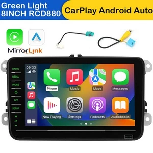 GRÜNES LICHT NONAME 8INCH CARPLAY RCD880 PRO ANDROID AUTO RADIO NAV FÜR VW SKODA - Bild 1 von 20