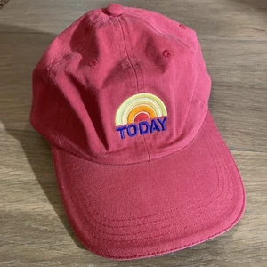 Today Show NBC Baseball Cap Hat Mens One Size Red Rainbow Logo Morning TV - Picture 1 of 11