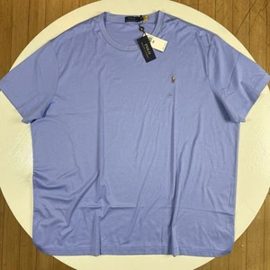 Polo Ralph Lauren Men Size 3XB / 3TG Soft Cotton T-Shirt Light Blue NEW Big 3TG - Picture 1 of 10