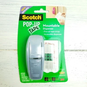 Scotch Pop-up Tape Mountable Dispenser w/ 75 Tape Strips New! - Picture 1 of 3