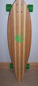 White Wave Pintail Bamboo Longboard Skateboard 40 inches wunderschön - Bild 1 von 12
