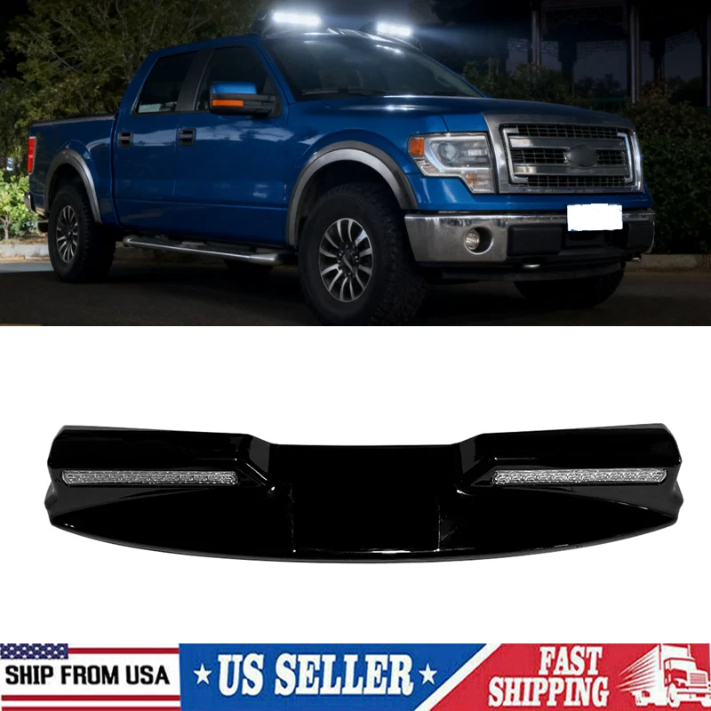 Lamp Model Roof Top Light Bar with LED DRL Black For Ford F150 F-150 2009-2014 Foto 1 de 4