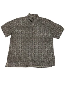 Vintage Polo Jeans Co Ralph Lauren Herren M Camp Hemd All Over Geometric Print - Bild 1 von 5
