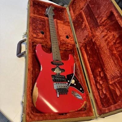 EVH Frankenstein Relic Series Electric Guitar - Red  Hard Case EUC - Image 1 of 4
