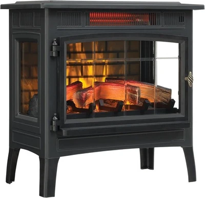 Duraflame Chimenea Eléctrica Estufa Calentador 3D Llama 1000 Pies Cuadrados Negro Foto 1 de 4