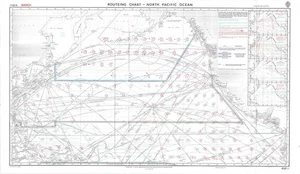 Admiralität 5127(3) Streckenkarte Nordpazifik Marschkarte Karte Meereswand - Bild 1 von 6