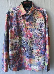 Robert Graham LASER ART Size L Limited Edition Embroidered Shirt MSRP $498 - Picture 1 of 12
