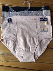 NWT $42 NAUTICA Large INTIMATES 3PK SEAMLESS SHAPING BRIEF PANTIES GREAT FIT! - Picture 1 of 4