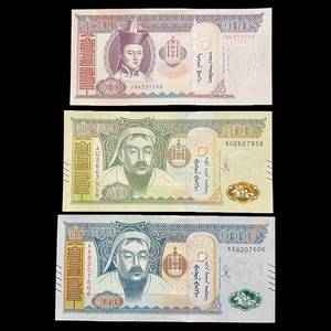 Mongolia 100, 500, 1000 Tugrik UNC Banknote Currency World Money Paper Money - Picture 1 of 21