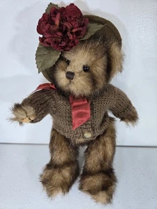 VINTAGE BEARINGTON COLLECTION Lori TEDDYBÄR #1502 BLUMENMÜTZE/Pullover 12 Zoll - Bild 1 von 7
