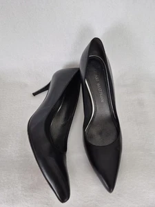 Stuart Weitzman Damen-Pumps 8,5 N schwarz Leder spitz zulaufend hergestellt in Spanien - Bild 1 von 11