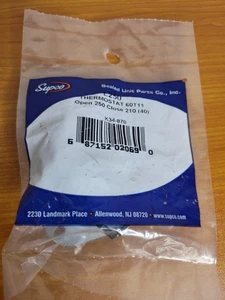 Supco L250-40 Heater Limit Thermostat Open 250 Close 210 (K34-870) - Picture 1 of 2