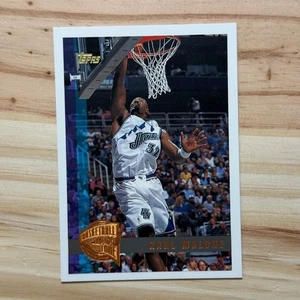 1997-98 Topps - Karl Malone #166 Basketball Ha;; of Fame - Complete NBA Record  - Picture 1 of 2
