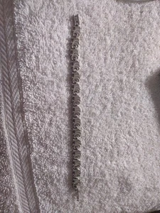 Pulsera de eslabones de elefante vintage de plata de ley con marca 925 23,5 gramos - Imagen 1 de 12