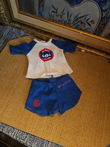 American Girl Doll Chicago Cubs Promo Outfit Shirt AND SHORT Red LOGO - Picture 1 of 22